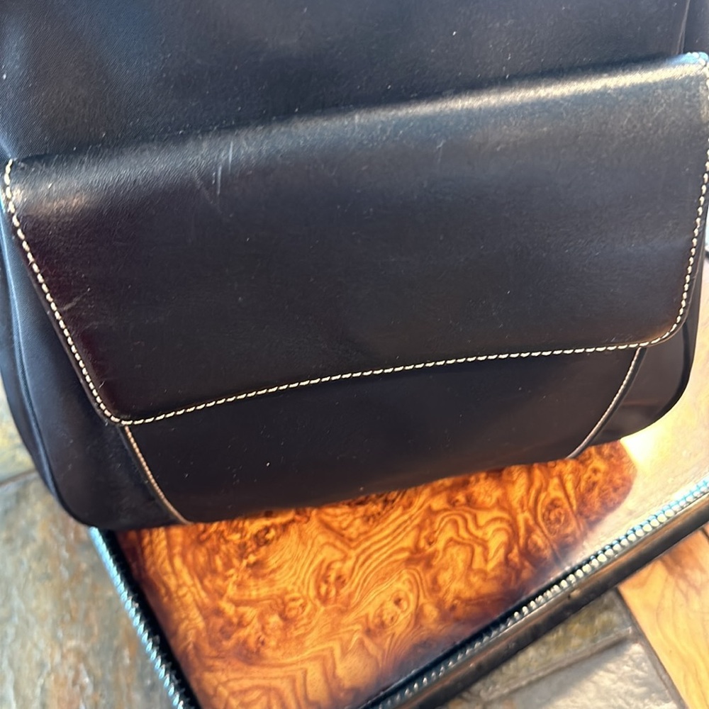 Very nice Leather and Nylon Canvas backpack by Cole Haan - Picture 4 of 7